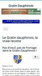 Mobile Screenshot of gratindauphinois.com