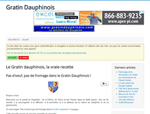 Tablet Screenshot of gratindauphinois.com